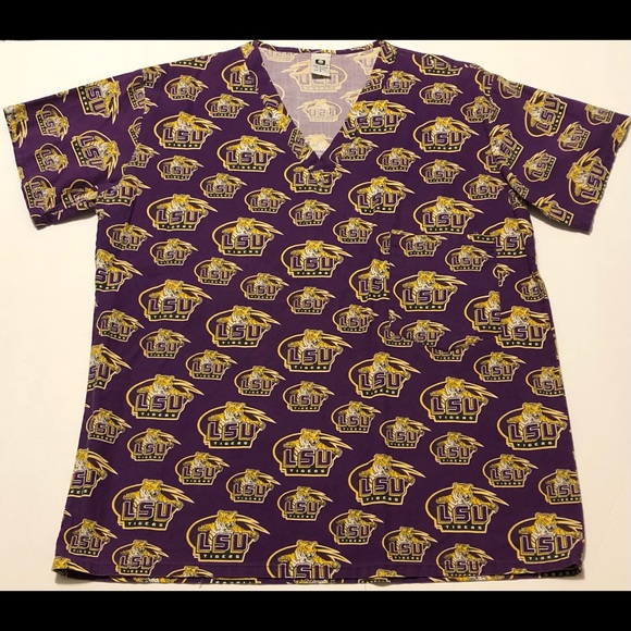 LSU Medical Scrub Top - Picture 1 of 3